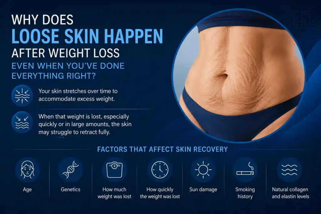 Why Does Loose Skin Happen After Weight Loss Even When You’ve Done Everything Right Bexley?